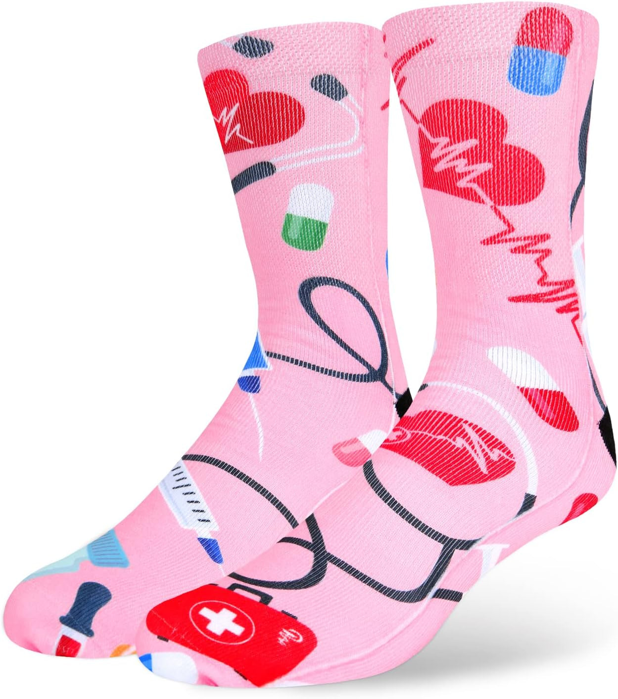 3D Printed Medical Socks Women Men Funny Nursing Graduation Gift Novelty Doctor Socks Crazy Medical Themed Socks