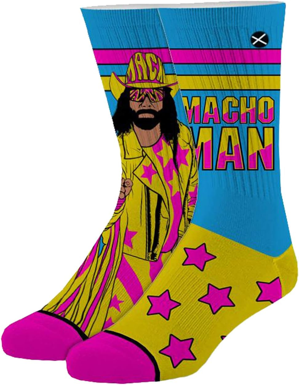 , WWE Elite Wrestling All Stars Socks for Men, Crew Length, Large 8-12