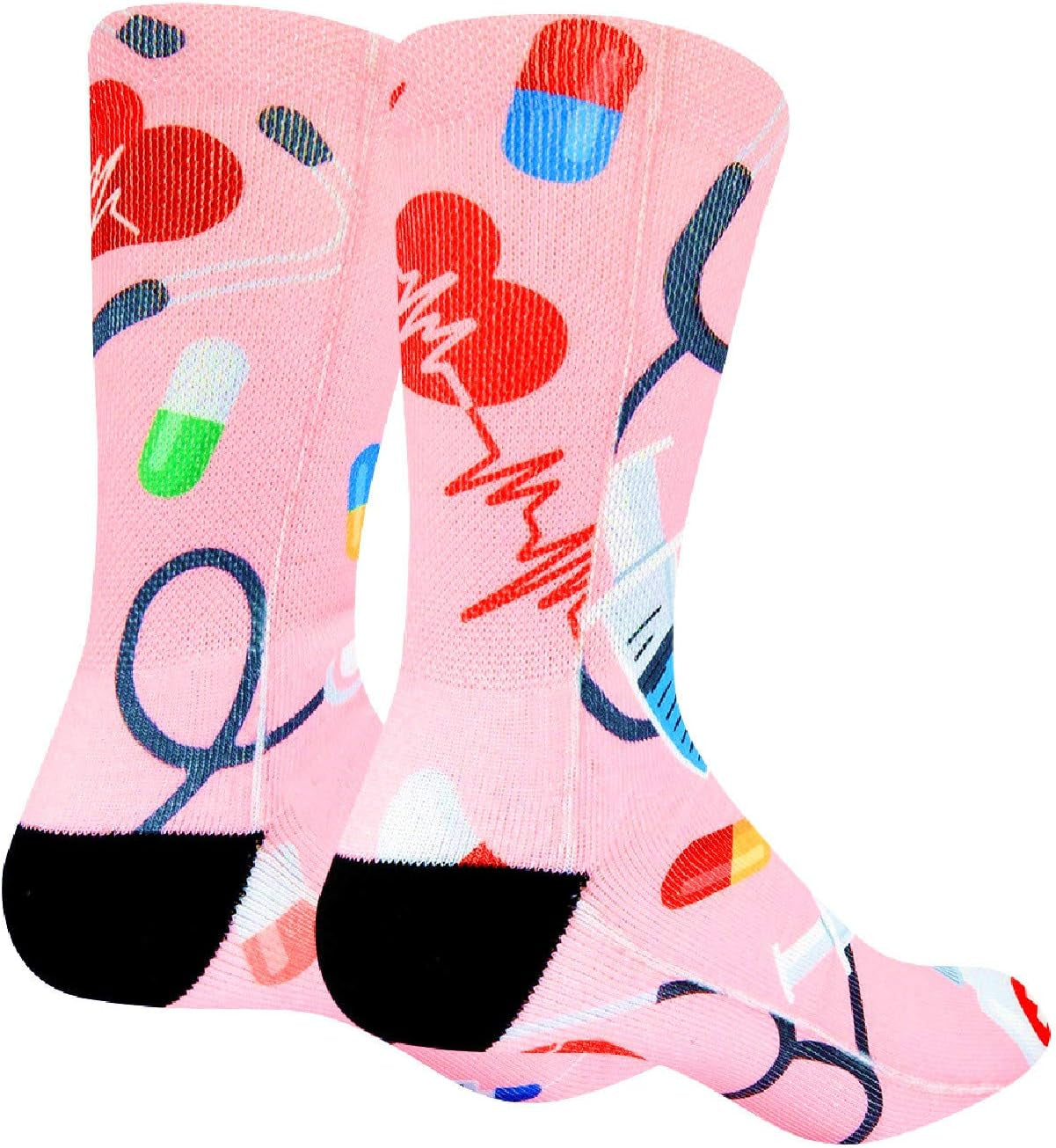 3D Printed Medical Socks Women Men Funny Nursing Graduation Gift Novelty Doctor Socks Crazy Medical Themed Socks