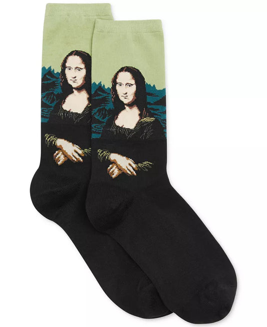 Women'S Mona Lisa Artist Series Fashion Crew Sock