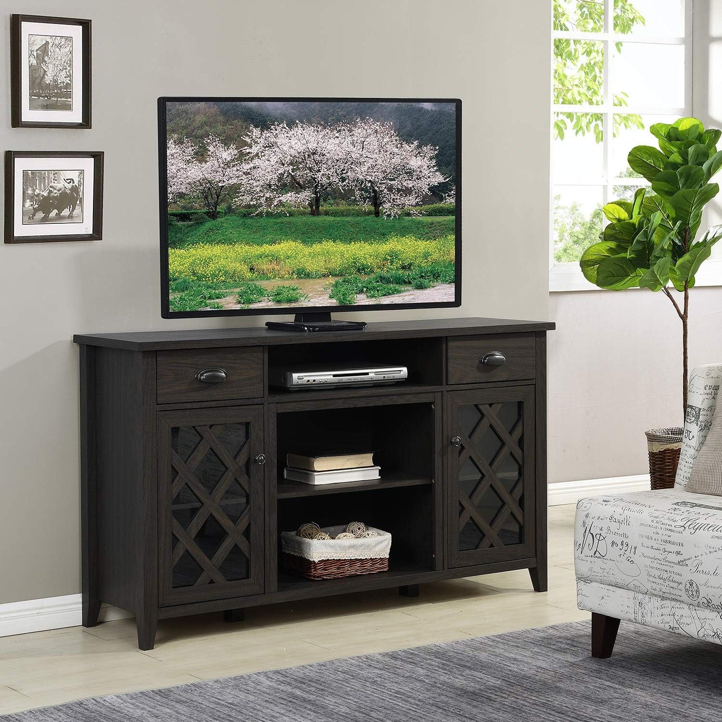 Tv Stand up to 75" TV Espresso Finish