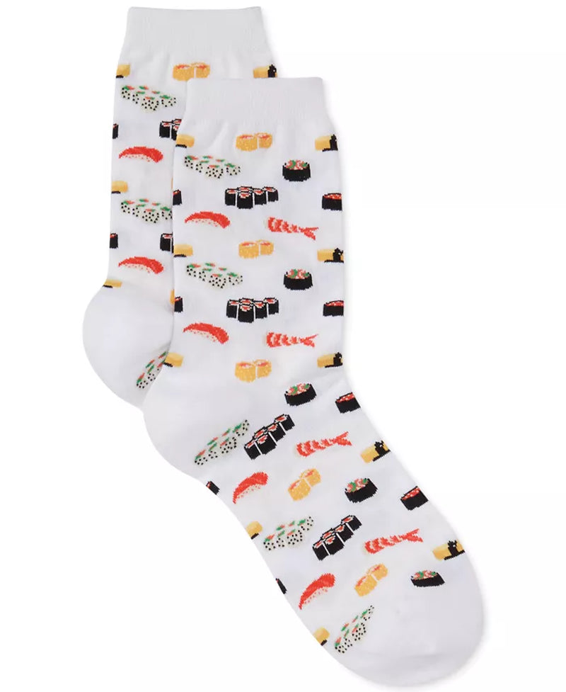 Women'S Sushi Print Fashion Crew Socks